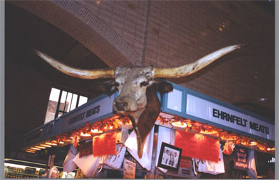 Bull's head at West Side Market