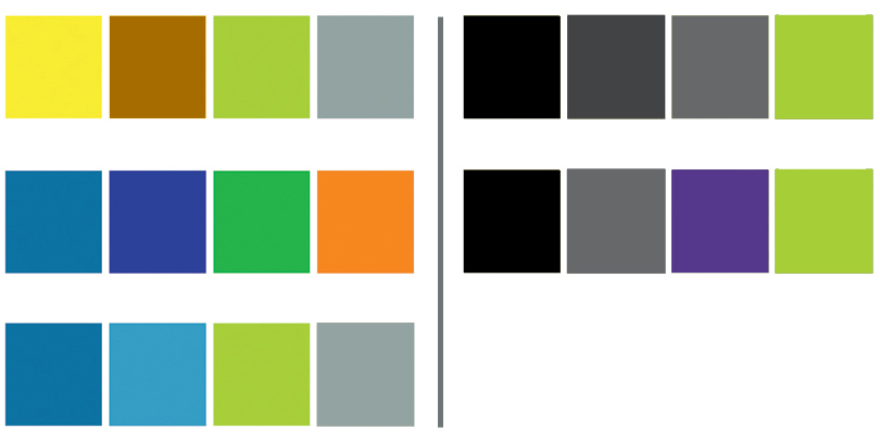 3 different color schemes
