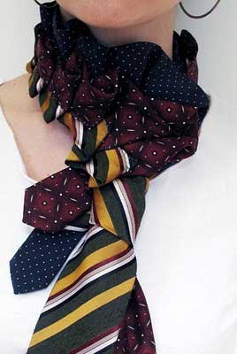 The necktie also became a fun accessory for women