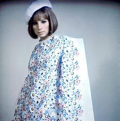 Barbra Streisand wore her hair and dons a beret just like Bonnie