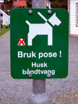 doggy doo sign