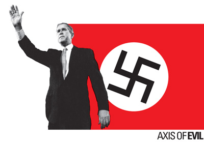 George Bush in Nazi pose