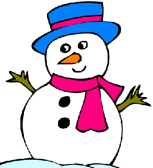 GIF Snowman Wearing Boater Hat