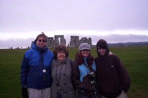 My family and I at Stonehenge