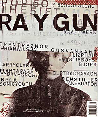 Cover for issue of Raygun magazine designed by David Carson