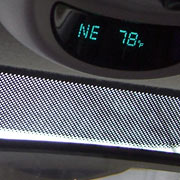 Car thermometer showing 78 degrees