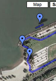 Detail of Al's Google Map of Edgewater Park