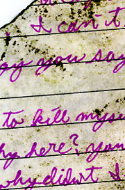 Fragment of handwritten note