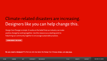 Design Can Change homepage