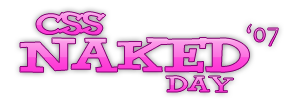 CSS Naked Day graphic