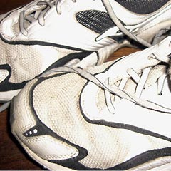 Close-up of running shoes