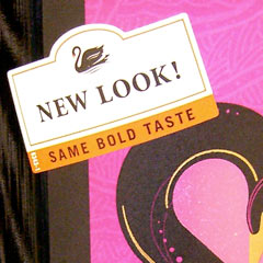 Black Swan label - new look