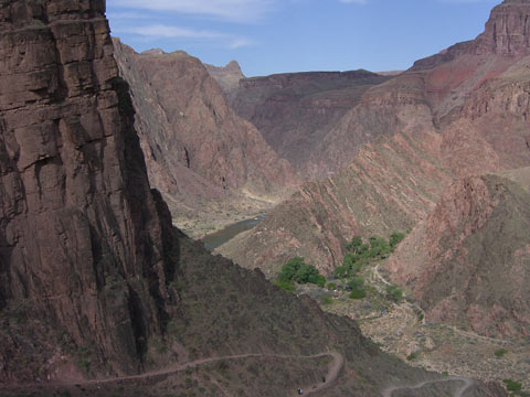 View down towards the Colorado