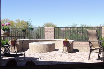 Ed's patio, looking toward game preserve