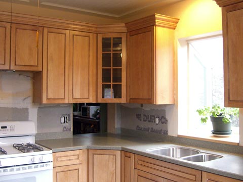 Kitchen looking toward dining room pass-through