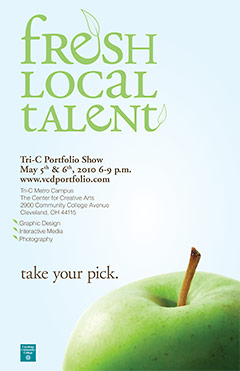 Tri-C 2010 Portfolio Preparation class show poster