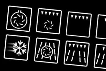 Set of black & white icons