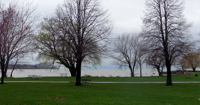 Edgewater park, looking West 