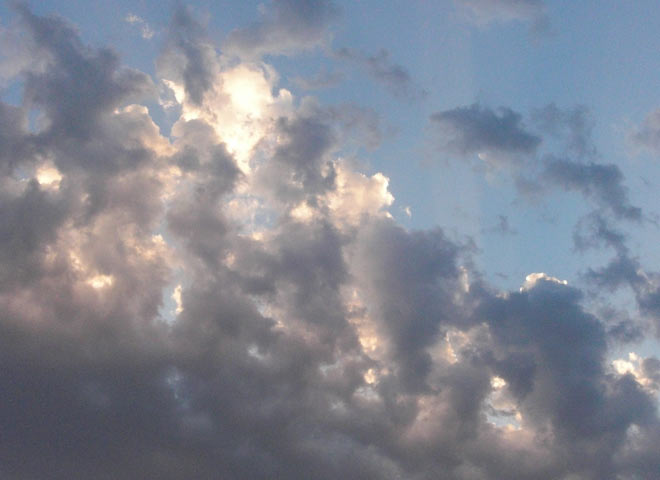 Beautiful clouds, blue sky