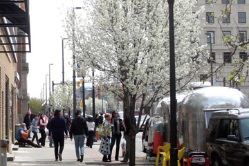 View looking south on West 25th St.