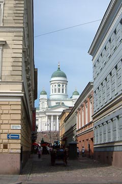 View of cathedral looking up from Esplanade