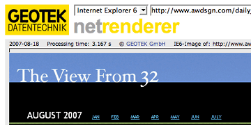 Screenshot of Net Renderer in action