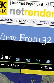 Net Renderer; more travel updates - August 17, 2007 Screenshot of Net Renderer display of website