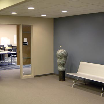 Classroom entrance and hallway