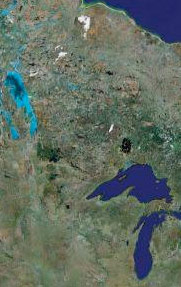 - August 1, 2007 Section of world map from Cleveland to St. Petersburg