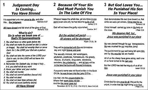 Bible tract 