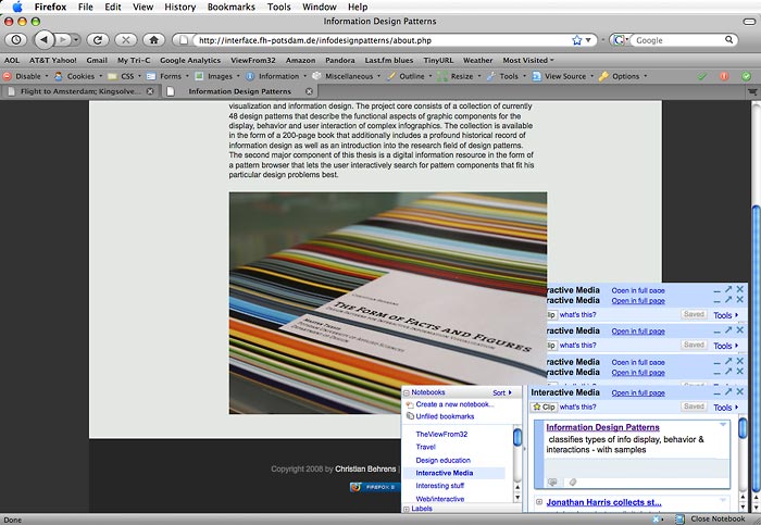 Screenshot showing repeating image from Google Notebook