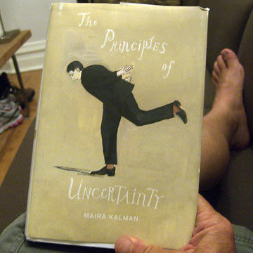 Cover of Maira Kalman's book,  Principles of Uncertainty