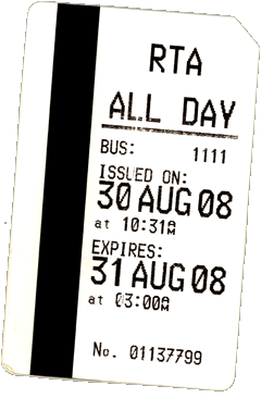 RTA all-day transit pass