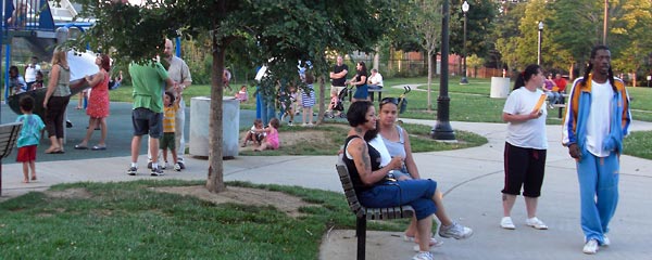 Group of people in park