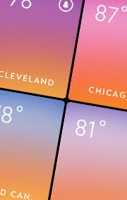 Screen shot of Solar weather app