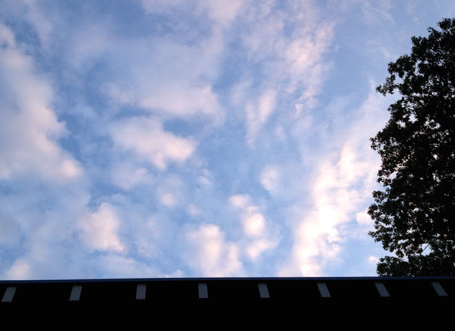 Blue sky with clouds