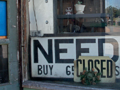 Need sign in store window