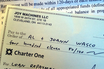 Check from Joy Machine