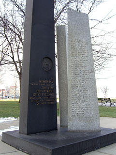 Cleveland Firefighters' memorial in Willard Park