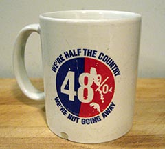 48% - Half The Country coffee mug