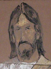 Detail of Jesus' face