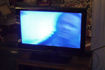 LCD TV in our living room