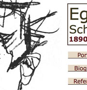 Detail of student website homepage
