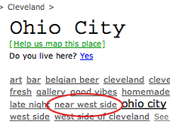 Ohio CIty listing on 43Things.com