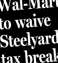 Wal-Mart waives tax abatement headline