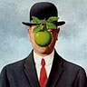 Magritte Son of Man detail