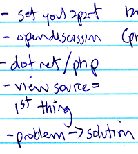 Al's notes on David Mead's presentation