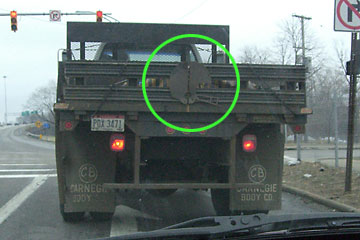 Browns logo on truck tailgate