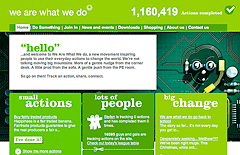 Screenshot of We Are What We Do site