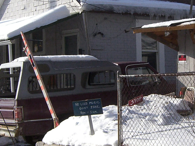 House on West 53rd St. with many No Trespassing signs